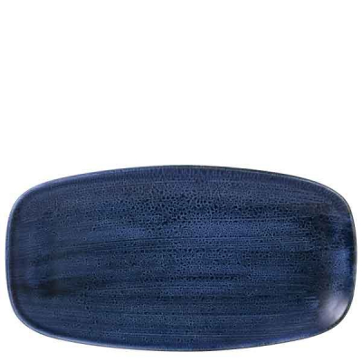 Churchill Stonecast Plume Ultramarine Chefs Oblong Plate 11 3/4X6Inch