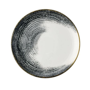 Homespun Accents Black Evolve Coupe Plate 11.25"