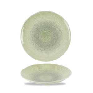 Dudson Harvest Grain Speckle Green  Organic Coupe Bowl 9.6"