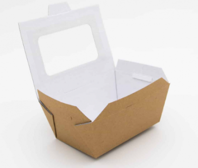 On The Go Box With Window Small 700ml 80x125x60mm x250