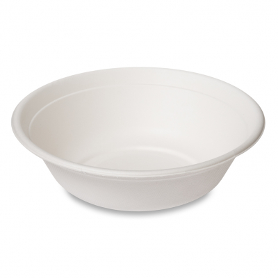 Bagasse Bowl Buddha Round White 32oz/910ml x300