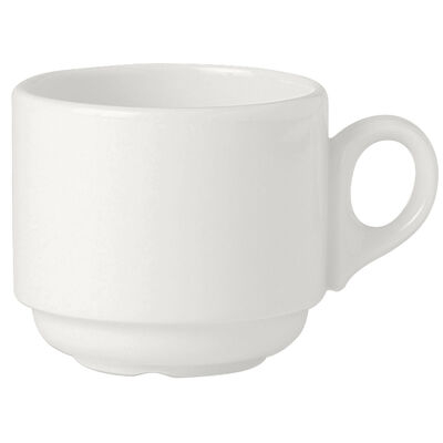 Steelite Simplicity White Cup Stkg Atl 21.25cl 7 1/2oz