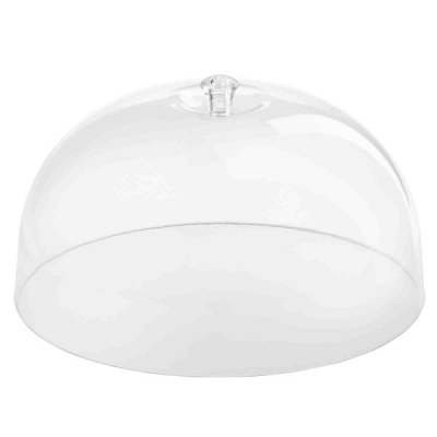 Round Cake Dome Clear SAN Plastic 28x28x15.5cm