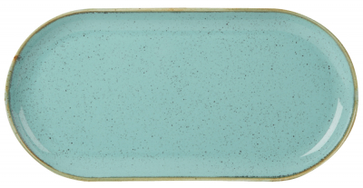Sea Spray Narrow Oval Plate 30cm