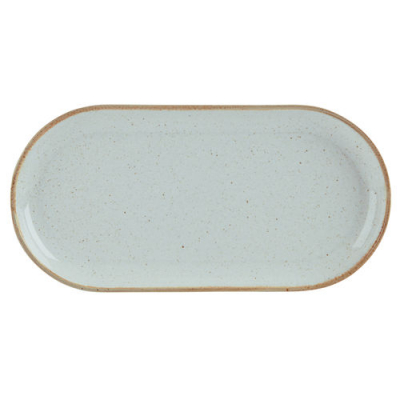 Stone Narrow Oval Plate 32x20cm/12.5x8Inch