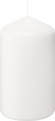 Pillar Candle White 150x80mm x6