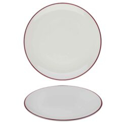 Modest Maroon Coupe Plate 28.5cm / 11.25"