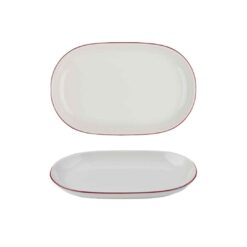 Modest Maroon Oval Platter 28 x 18cm / 11" x 7"