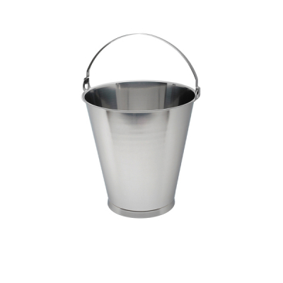 Stainless Steel Swedish Skirted Bucket 12L Graduated