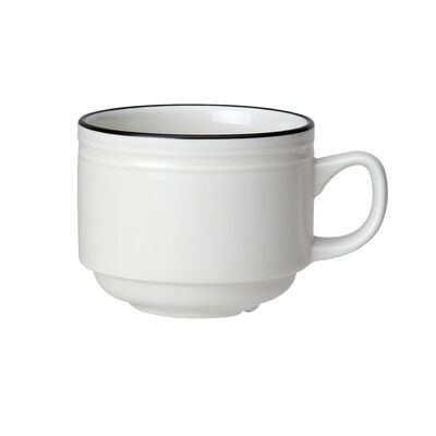 Bead Black Band Stacking Cup 20cl (7oz)