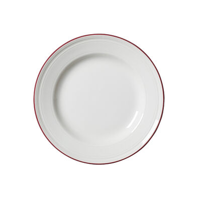 Bead Maroon Band Plate 20.25cm (8")