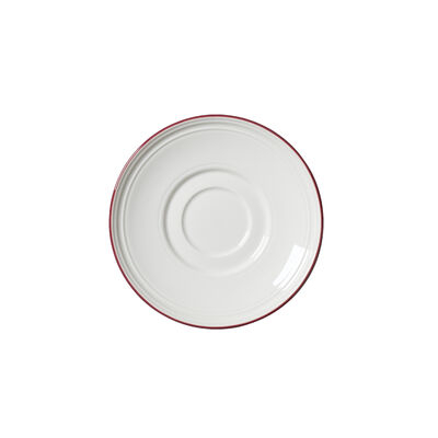 Bead Maroon Band Saucer 15cm (6Inch)