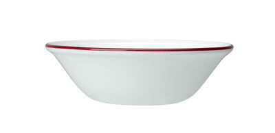 Bead Maroon Band Oatmeal Bowl 16.5cm (6 1/2Inch)