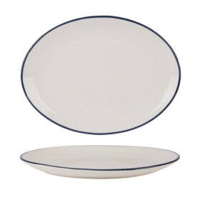 Modest Navy Oval Platter 31cm