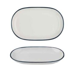 Modest Navy Oval Platter 33 x 21cm / 13" x 8.25"