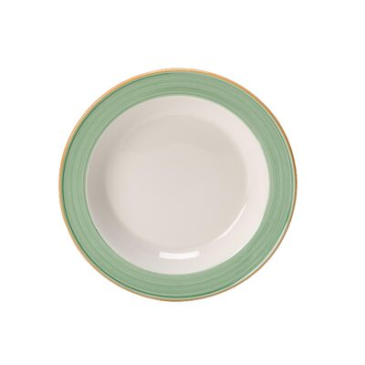 Rio Green Slimline Soup Plate 21.5cm 39.75cl (8 1/2" 14oz)