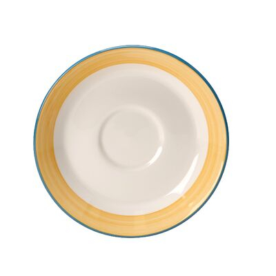 Rio Yellow Slimline Saucer 15.25cm (6")