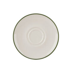 Modest Green Double Well Saucer 16cm / 6.25"