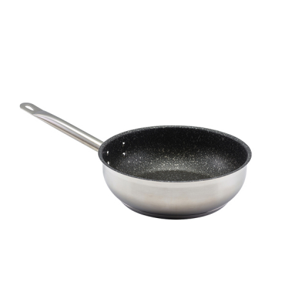 GenWare Non Stick Teflon Stainless Steel Sauteuse Pan 24cm