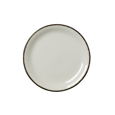 Charcoal Dapple Coupe Plate 20.25cm (8Inch)