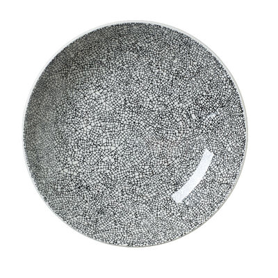 Ink Crackle Black Coupe Bowl 25.5cm 120.25cl (10Inch 42 2/7oz)