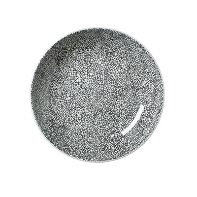 Ink Crackle Black Coupe Bowl 21.6cm 83.5cl (8 1/2" 29 2/5oz)