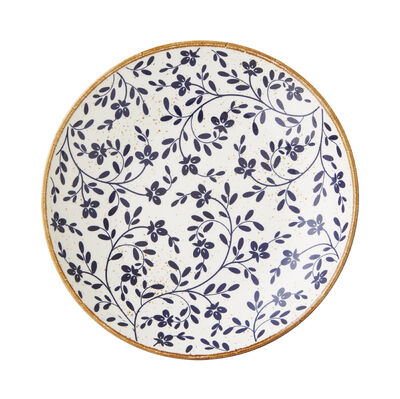 Flora Blue Coupe Bowl 25.5cm 120.25cl (10Inch 42 2/7oz)