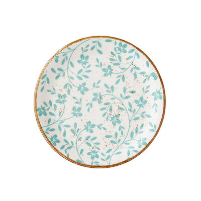 Flora Aqua Coupe Plate 20.25cm (8")