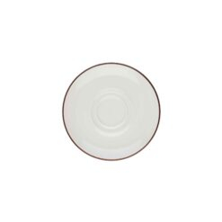 Modest Brown Double Well Saucer 16cm / 6.25Inch