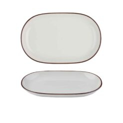 Modest Brown Oval Platter 28 x 18cm / 11" x 7"