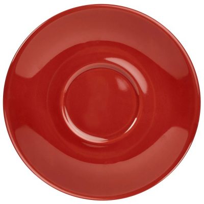 Porcelain Red Saucer 16cm/ 6.25"