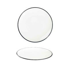 Modest Black Coupe Plate 17cm / 6.25Inch