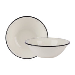 Modest Black Oatmeal Bowl 16cm/15oz