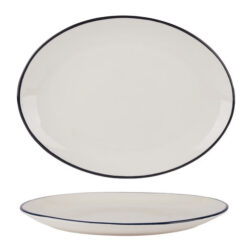 Modest Black Oval Platter 36cm