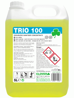 Trio 100 Sanitiser Concentrate (Odourless) 5L
