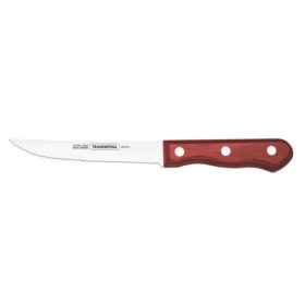 Tramontina Polywood Steak Knife Full Tang Red 4Inch x12