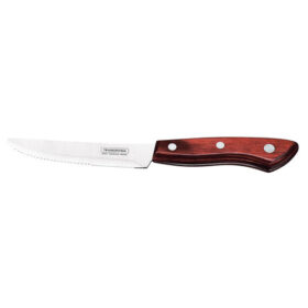Tramontina Polywood Trigger Jumbo Steak Knife Rounded Tip Red x12