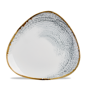 Homespun Accents Jasper Grey Lotus Plate 10"