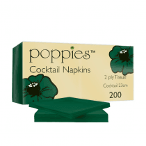 Napkin Cocktail Forest Green 24cm/2ply x2000