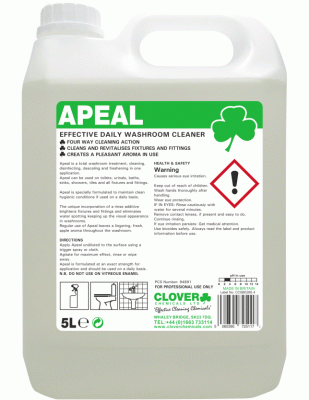 Apeal Daily Washroom Cleaner (Apple Fragrance) 5L