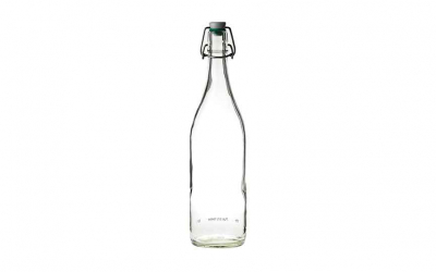 Flip Top Ceramic Bottle Green 50cl [17.5oz]