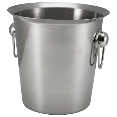 Stainless Steel Wine Bucket With Ring Handles