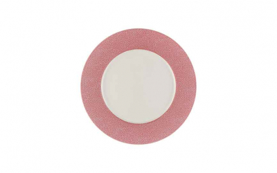 Purity Pearls Pink Rimmed Plate 29cm [11.4Inch]