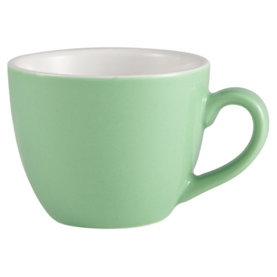 Porcelain Green Bowl Shaped Cup 9cl/ 3oz