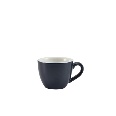 Porcelain Matt Blue Bowl Shaped Cup 9cl/ 3oz