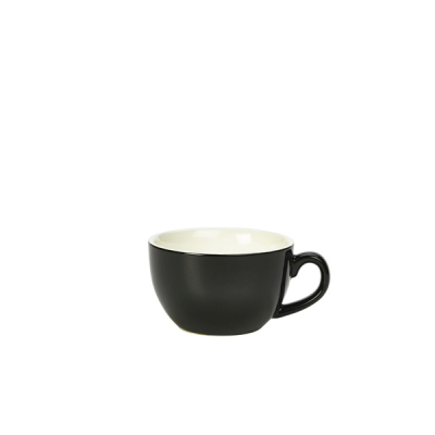 Porcelain Black Bowl Shaped Cup 17.5cl/ 6oz