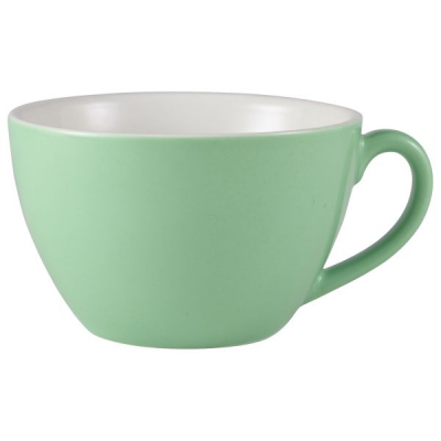 Porcelain Green Bowl Shaped Cup 34cl/ 12oz