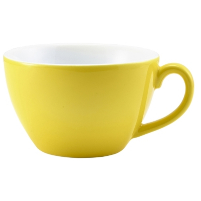 Porcelain Yellow Bowl Shaped Cup 34cl/ 12oz