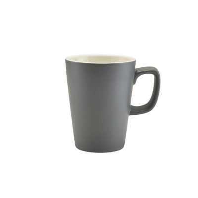Porcelain Matt Grey Latte Mug 34cl/ 12oz