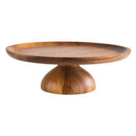 Acacia Wood Cake Stand 33cm / 13?, height 8cm / 3.2?